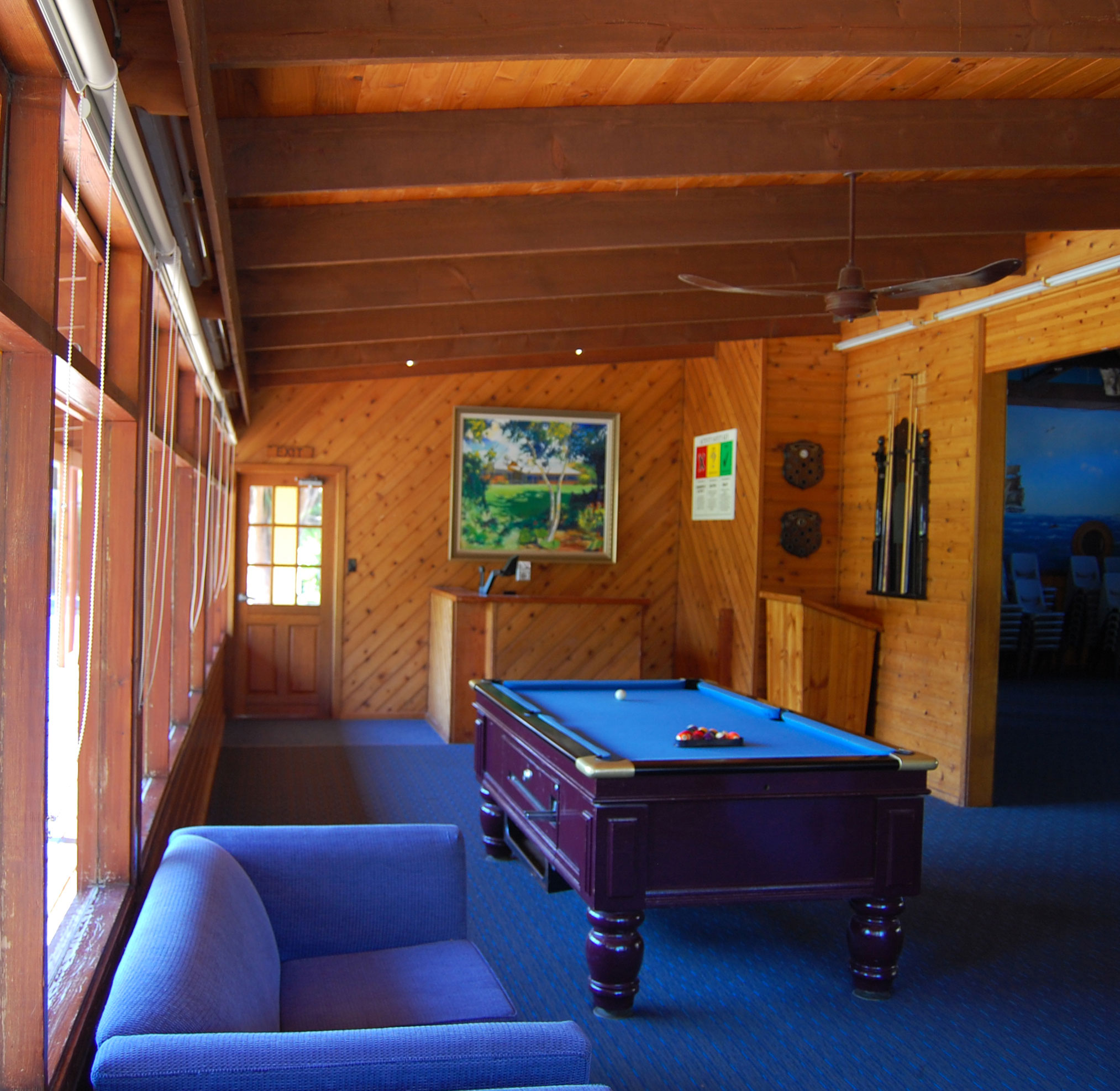 Image of the Reception area and Pool table